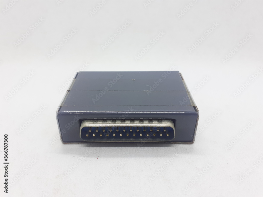 Electronic Data Converter Device in White Isolated Background Electronic Data Converter Device in White Isolated Background