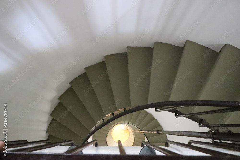 Fototapeta premium Internal staircase of La Paloma lighthouse