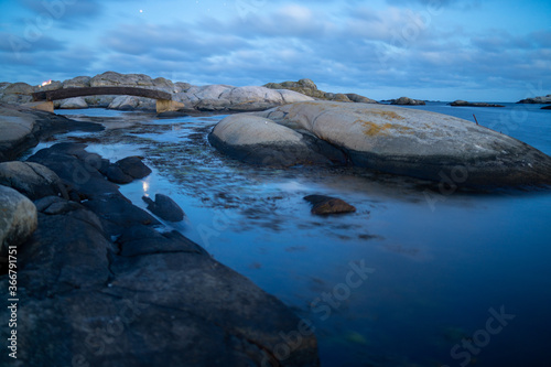 Verdens Ende w Parku Narodowym Færder w Norwegii