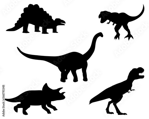 isolated dinosaur on white background vector design © phoopanotpics