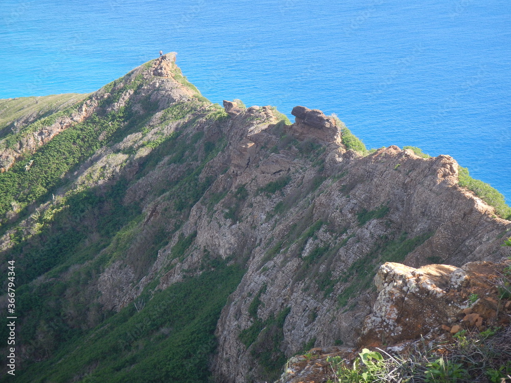 View from outdoor hiking on Koko Head creator, Hawaii