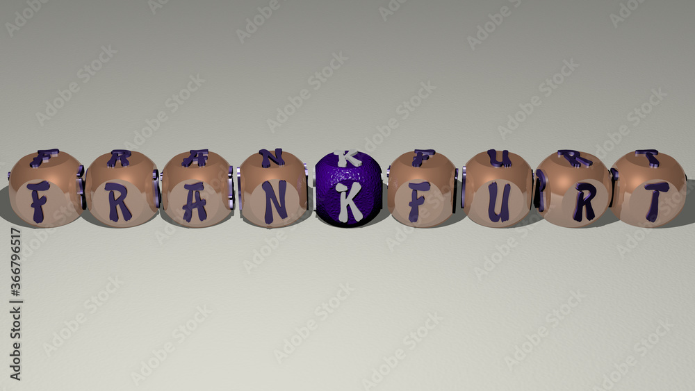 crosswords of frankfurt arranged by cubic letters on a mirror floor, concept meaning and presentation. germany and editorial crosswords of frankfurt arranged by cubic letters on a mirror floor, concept meaning and presentation. germany and editorial