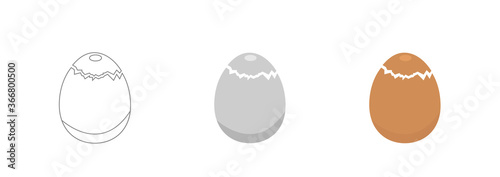 Egg vector icon, breakfast food symbol. Modern, simple flat vector illustration for web site or mobile app