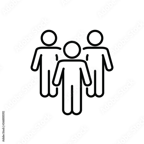 Group of people line icon.
