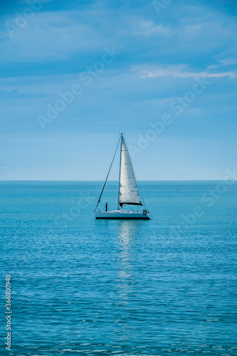 sailing boat on the sea