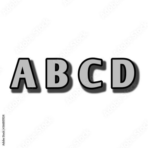 3d word on isolated on white background