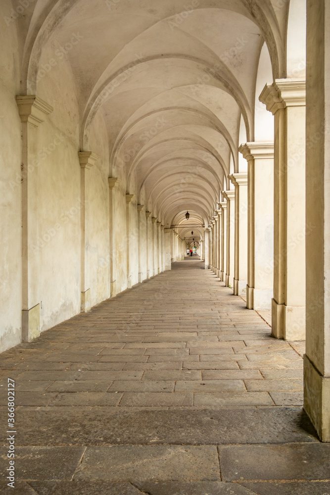 Porch facing the Basilica of the Madonna di Monte Berico, Vicenza - Italy