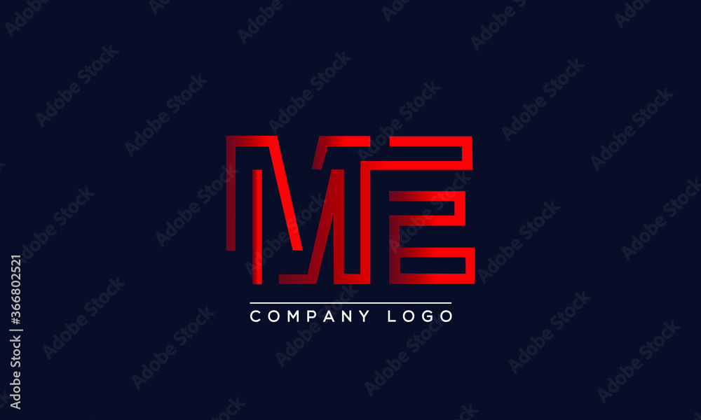 Creative Letters ME Logo Design Vector Template. Initial Letters ME Logo Design Creative Letters ME Logo Design Vector Template. Initial Letters ME Logo Design