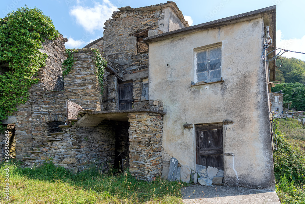 Village Costa di Soglio - ancient residential nucleus in the Municipality of Orero - Liguria - Italy