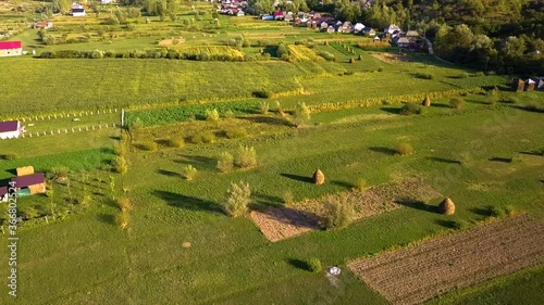 Aerial rural landscape from Romania (Maramures)	

