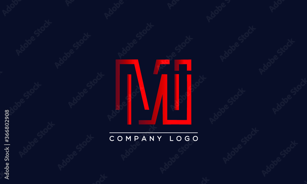 Creative Letters MI or IM Logo Design Vector Template. Initial Letters MI Logo Design