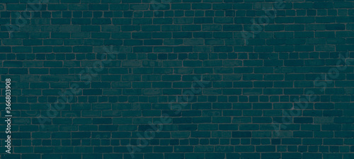 Deep navy brick wall background. © Lexie