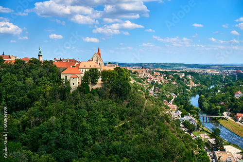 panorama of city Znojmo in south of Czech republic