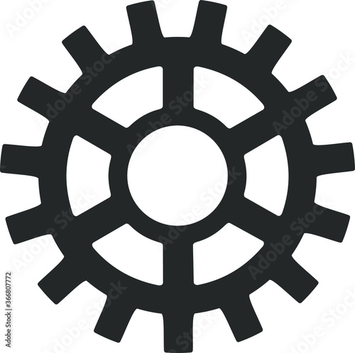 Gear for the clockwork. Vector.