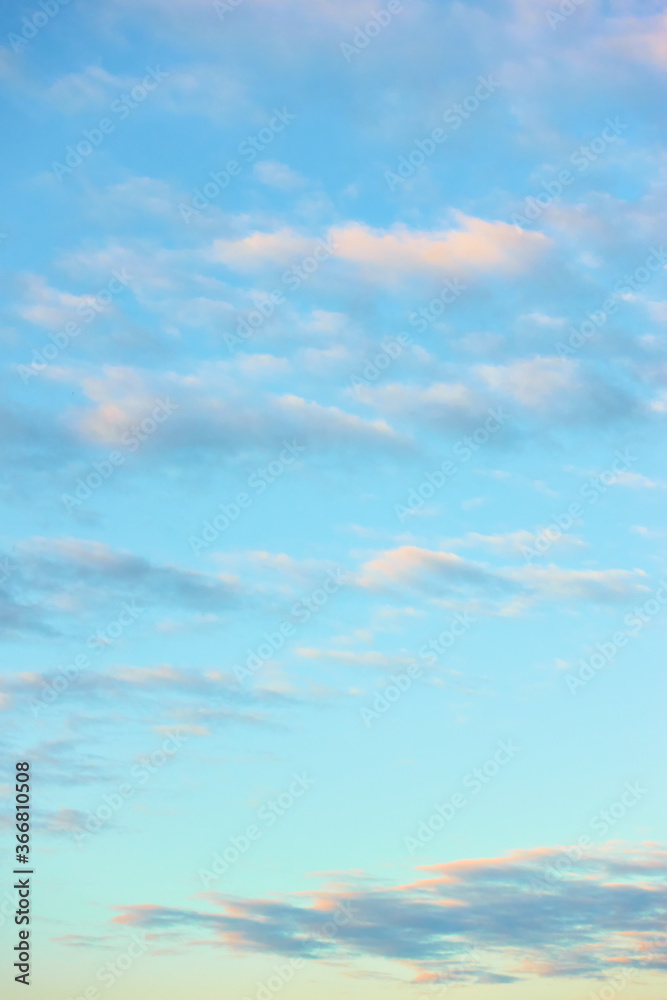 Obraz premium Evening sky with clouds - Cloudscape