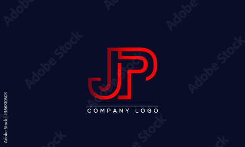 Creative Letters JP Logo Design Vector Template. Initial Letters JP Logo Design