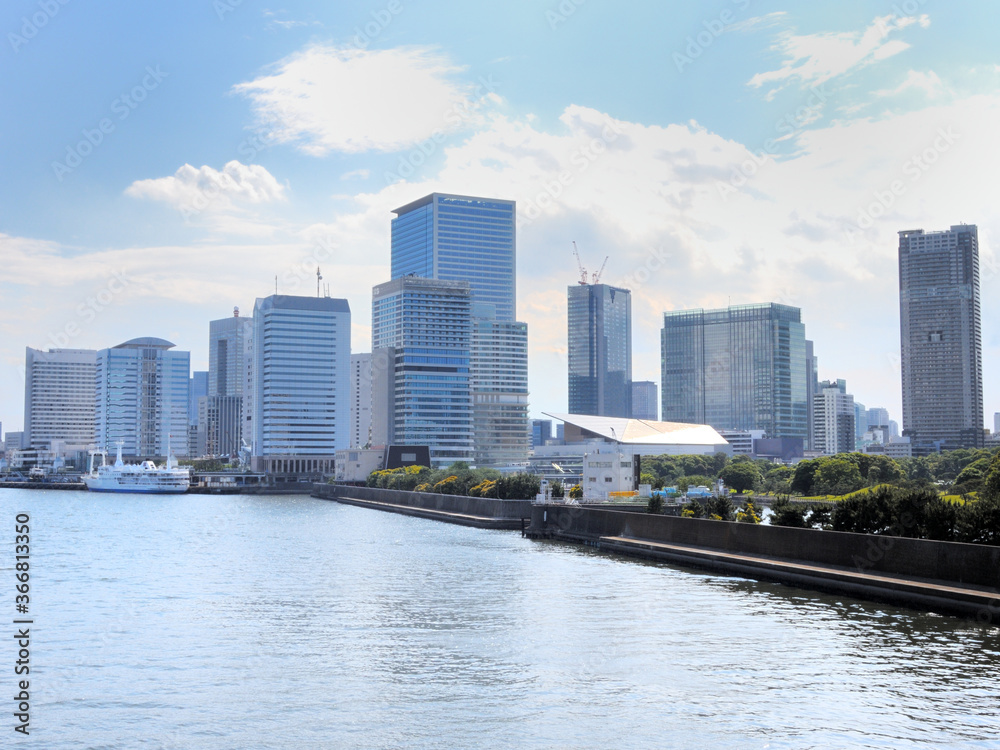 東京都中央区築地付近、勝鬨橋付近の風景 東京都中央区築地付近、勝鬨橋付近の風景