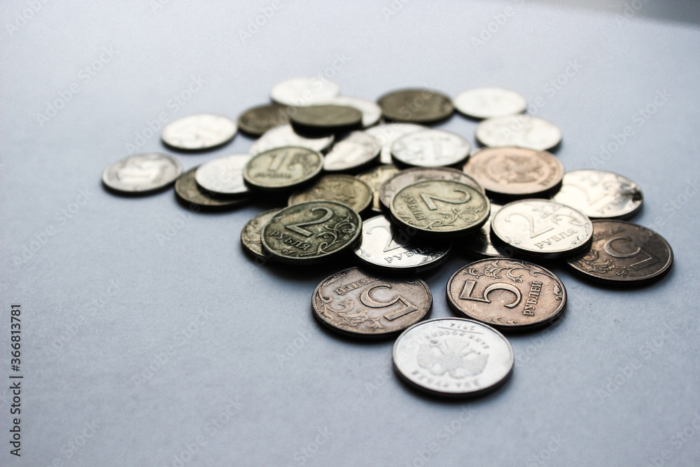 Russian iron rubles in a pile. Russian currency. Background rubles. A scattering of coins. A lot of Russian rubles. Iron money background. Finance, business, investment concept. Russian iron rubles in a pile. Russian currency. Background rubles. A scattering of coins. A lot of Russian rubles. Iron money background. Finance, business, investment concept.