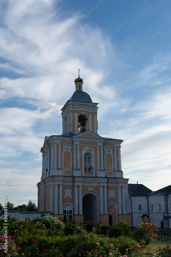 Veliky Novgorod. Khutyn monastery. Russia. Bell tower.Great Novgorod