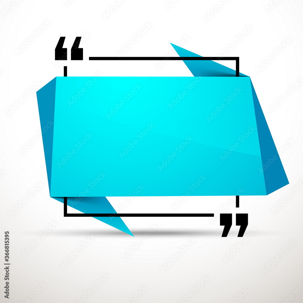 Abstract illustration with shape speech talking cloud of blue co Abstract illustration with shape speech talking cloud of blue co