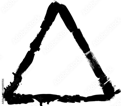 Vector grunge triangle shape