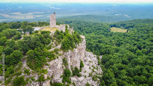 Canvas Print Mohonk Preserve Sky Top Tower Aerial Scenic view