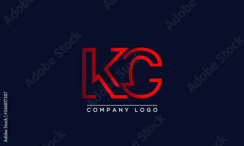Creative letter KC Logo Design Vector Template. Initial Letter KC Logo Design photo