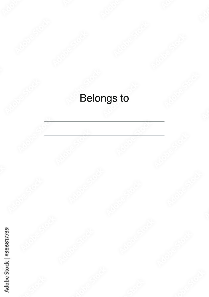 Simple template of planner sheets, vector Simple template of planner sheets, vector
