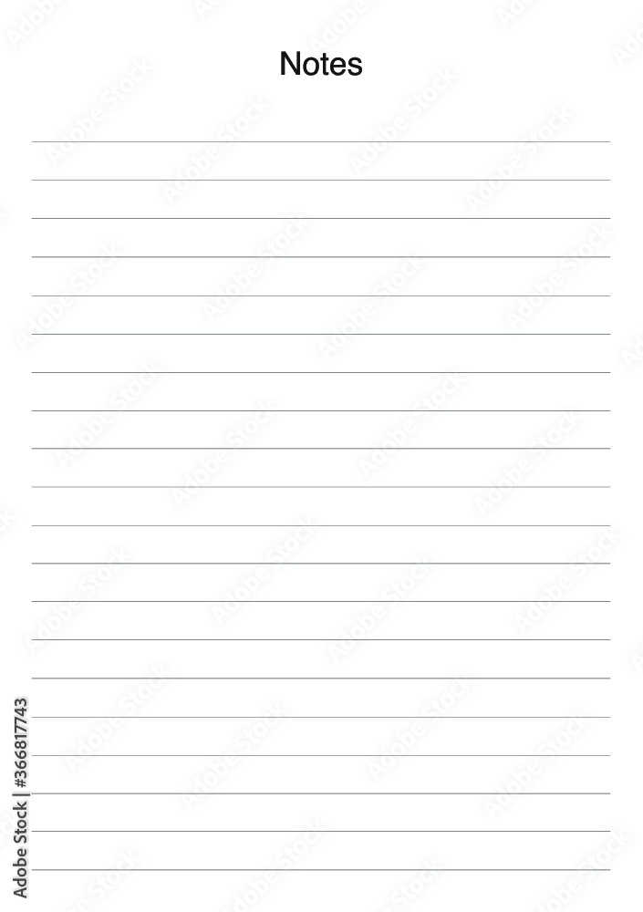 Simple template of planner sheets, vector Simple template of planner sheets, vector