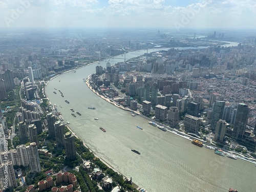 Photography Paysage urbain et fleuve à Shanghai, Chine