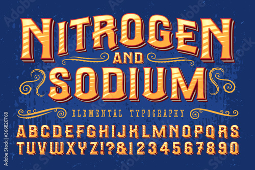 An Antique Styled Hipster Alphabet Appropriate for Book Titling, Circus Graphics, Hipster Labeling, Sports Team Logos and Emblems, and Much More.