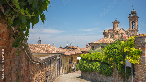 External view of the church of San Michele in Neive, Neive, Piedmont, Italy photo
