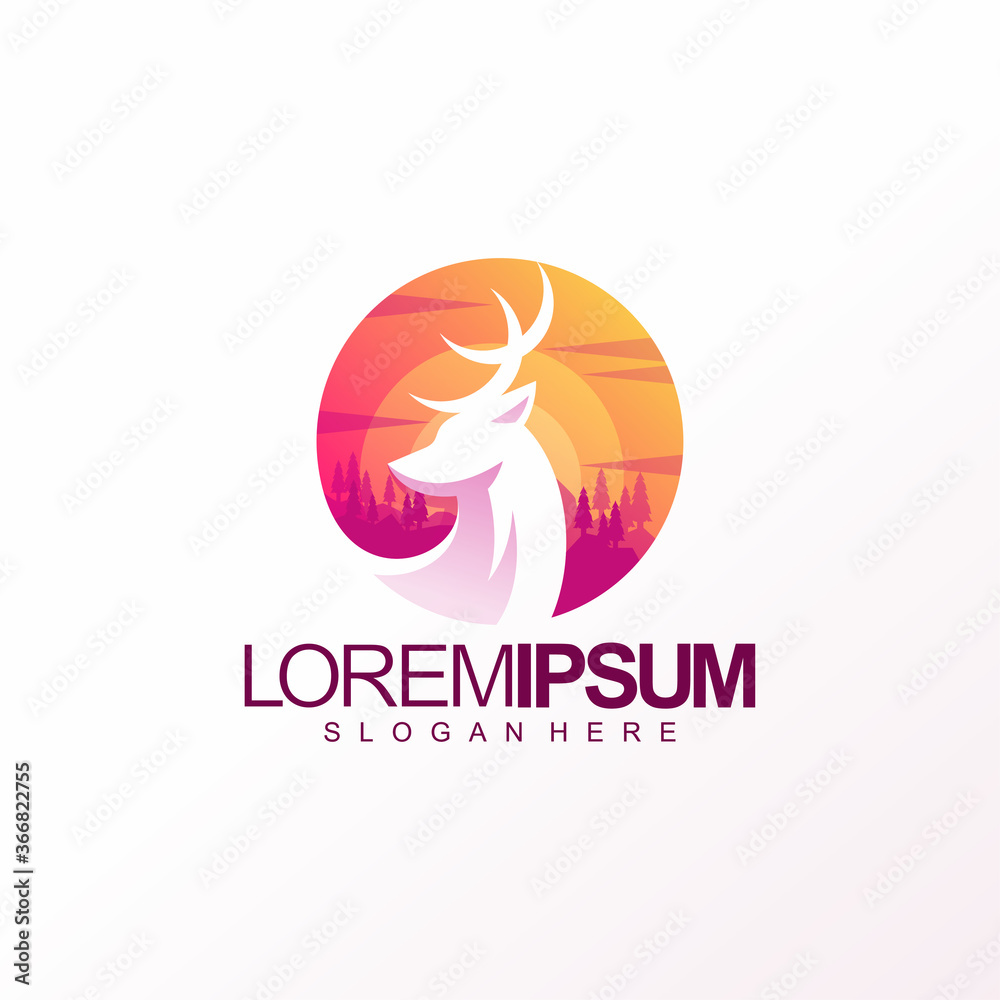 Fototapeta premium Logo, Abstract Logo, illustration, lion, abstract, modern, design, digital, creative, power, king, logo, wildlife, leo, wolf, black, Colors