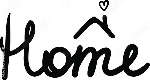 hand lettering. stay at home. motivation.