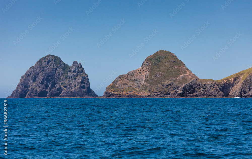 Rock Island in Bay of Islands, New Zealand