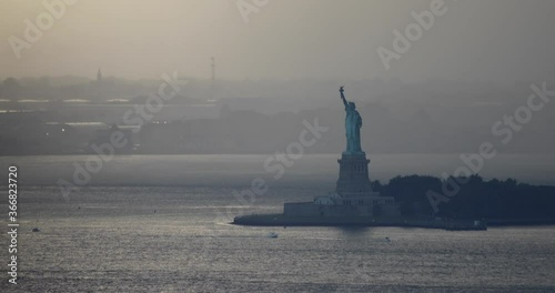 Storm Approaching Statue Of Liberty NYC