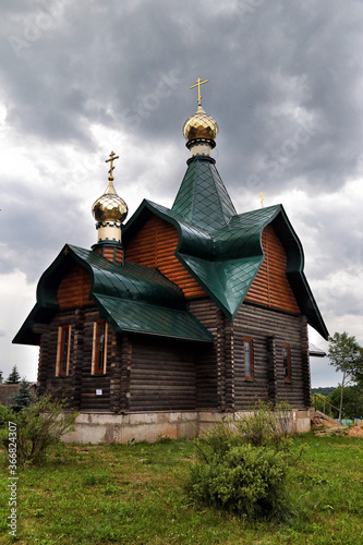 Gomel village, Belarus - 07/05/2020: Church of St. George the Victorious in the Gomel village of Polotsk district