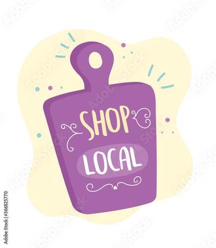 support local business, shop small market retail bag
