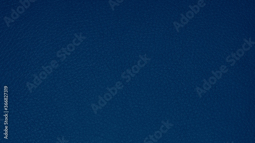 Blue leather texture.Smooth background of blue textured leather.