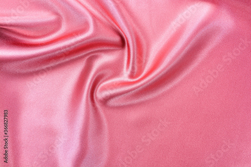 Satin fabric with gentle curves