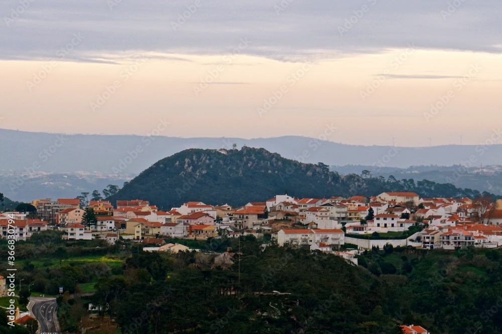 panorama of the old town of sintra