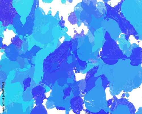 abstract blue background with paint splashes