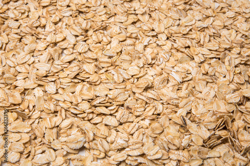 Oat flakes closeup. Texture