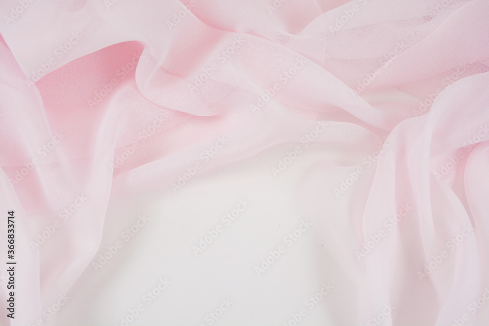 Fototapeta premium Satin fabric with gentle curves