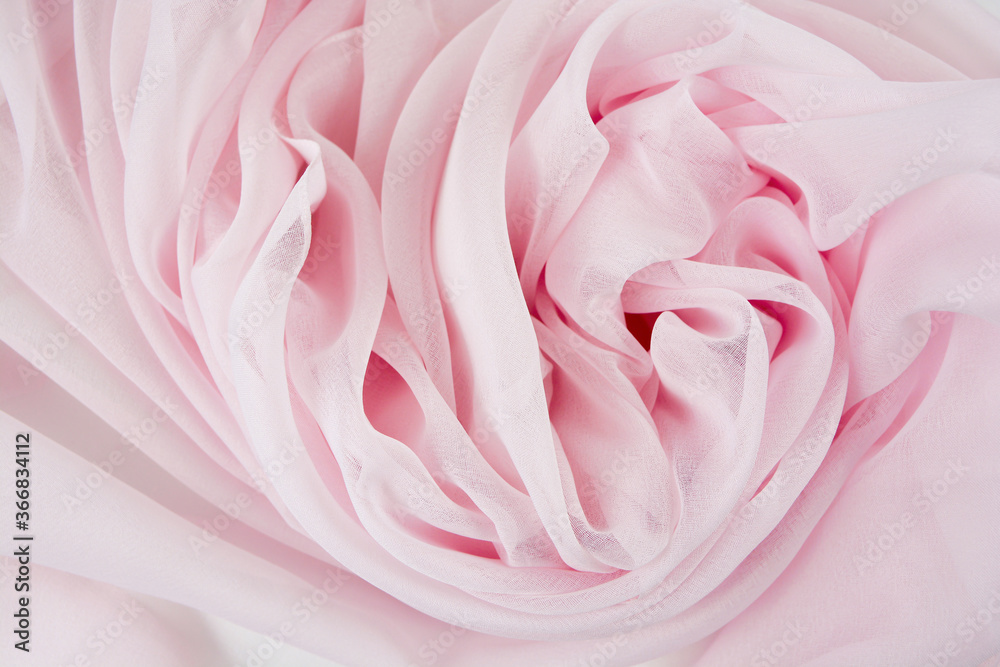 Satin fabric with gentle curves Satin fabric with gentle curves