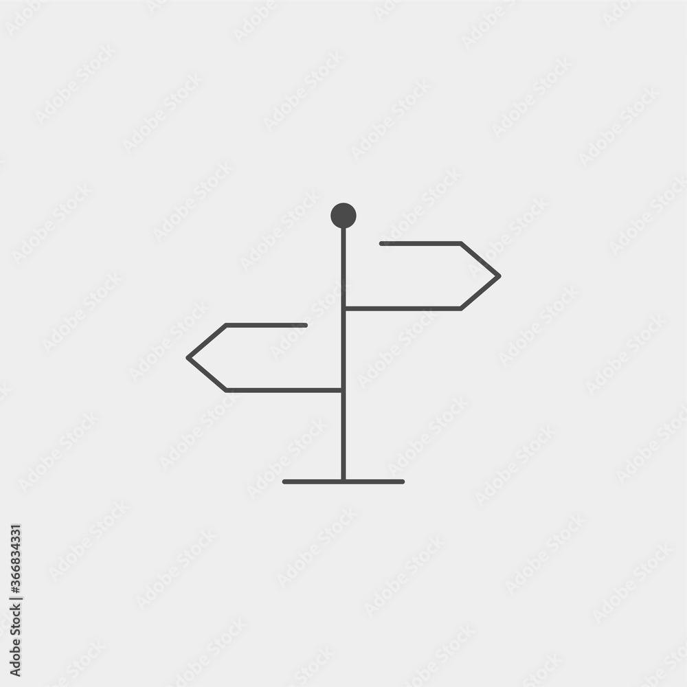 Sign post vector icon sign symbol Sign post vector icon sign symbol