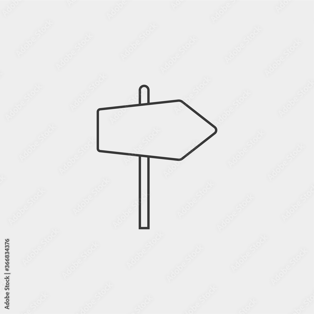 Sign post vector icon sign symbol Sign post vector icon sign symbol