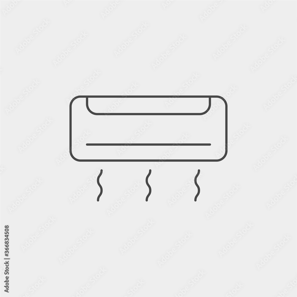 Air conditioner vector icon sign symbol Air conditioner vector icon sign symbol