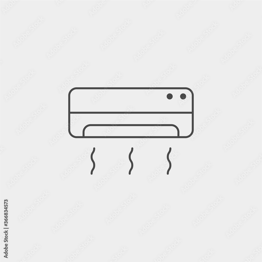 Air conditioner vector icon sign symbol Air conditioner vector icon sign symbol