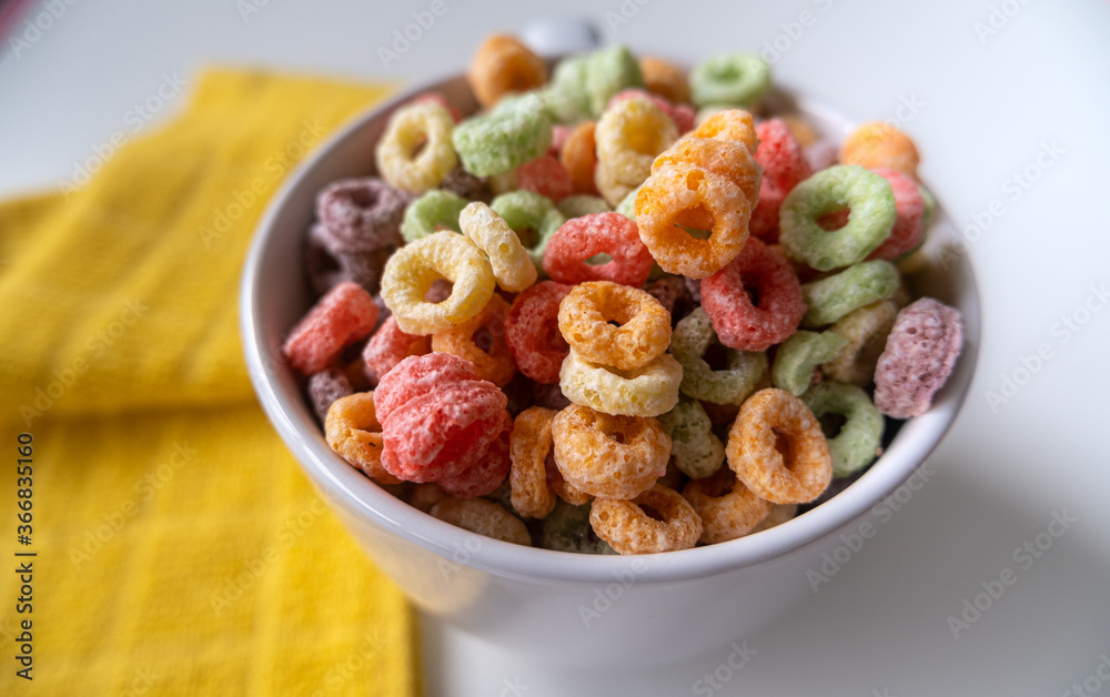 colorful breakfast cereal colorful breakfast cereal